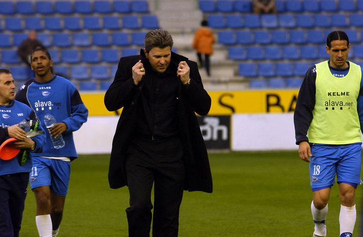 Dimitri Piterman, cuando era presidente del Alavés.