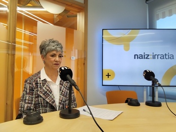 Ima Garrastatxu NAIZ Irratiko Donostiko estudioan.
