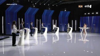 Hautagaiak EiTBren estudioan