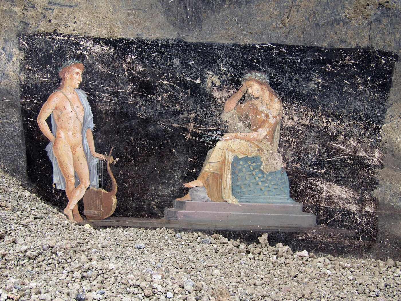 Descubren en Pompeya un imponente salón de banquetes con frescos sobre ...