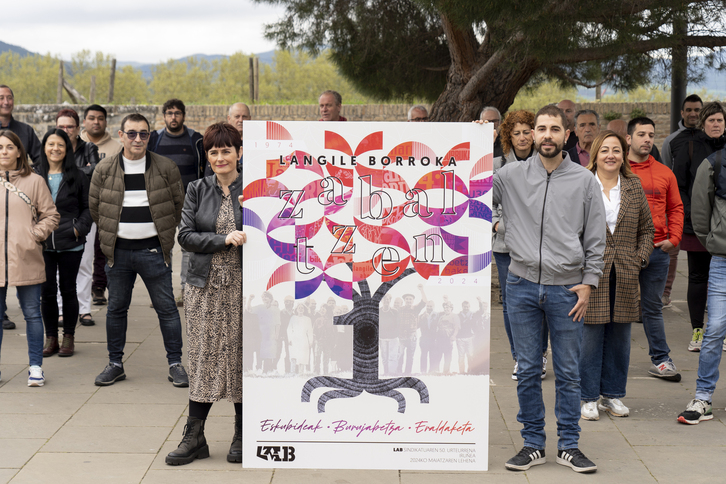 Iruñean antolatuko du LAB sindikatuak bere aurtengo Maiatzaren Lehena.