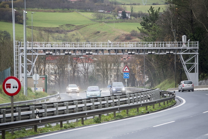 Arco de peaje, en una imagen de archivo.