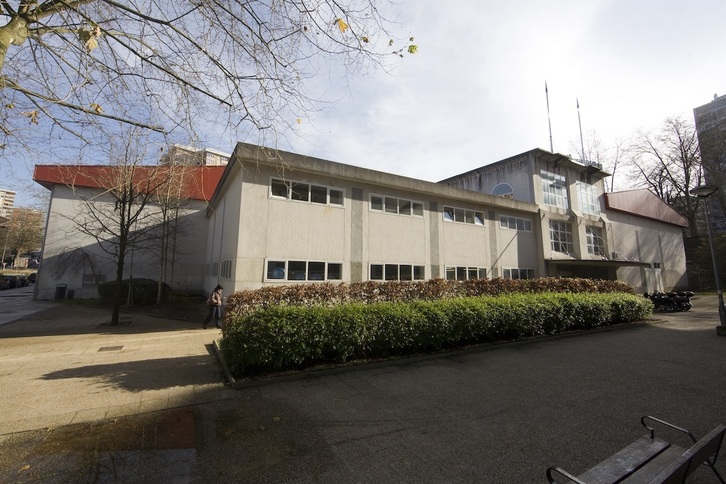 Polideportivo de Bidebieta, en Donostia.