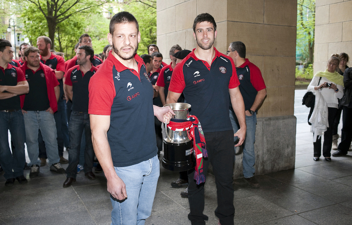 Txapeldunei egindako harrera, 2012ko Kopa irabazi ondoren.