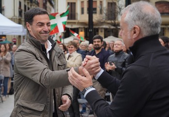 Pradales guiña un ojo a Urkullu, que ha estado muy activo aunque en segundo plano en campaña.