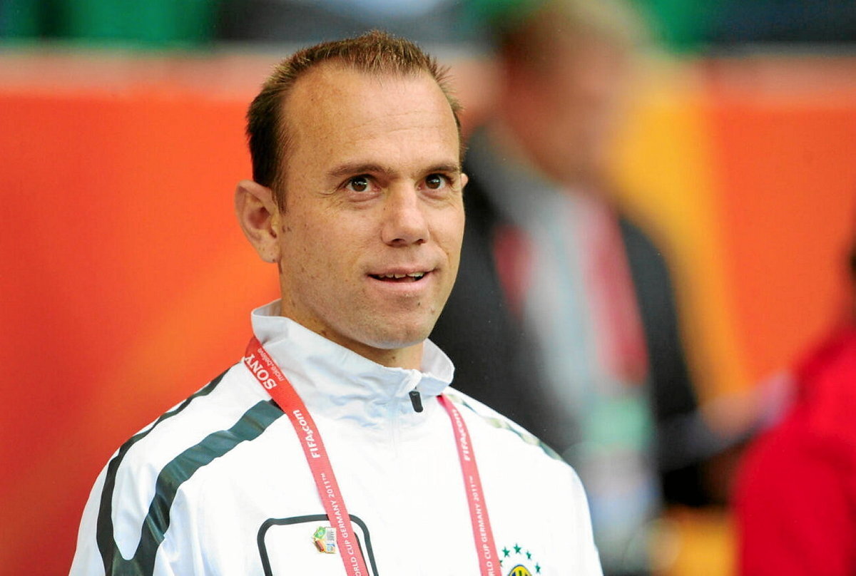 Kleiton Lima entrenatzailea. Johannes EISELE | AFP