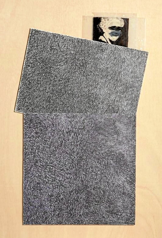 Una de las obras de Gema Intxausti, que hace referencia a Clara Campoamor, y forma parte de la exposición «Y el ardor».