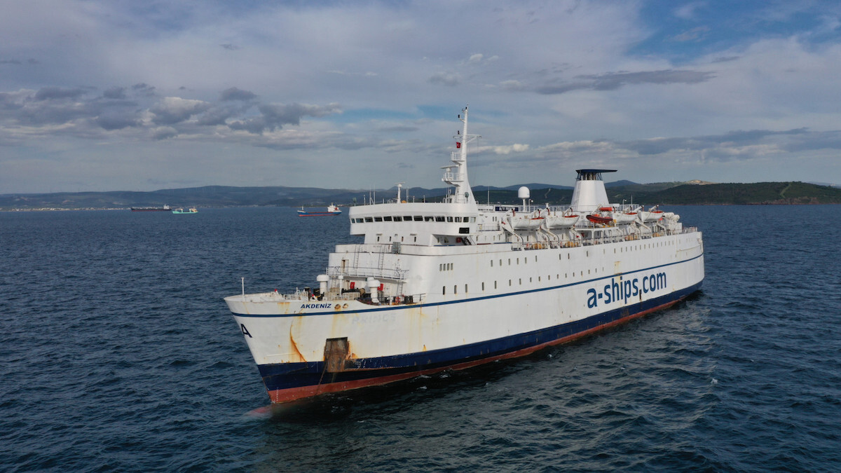 El ferry Akdeniz, buque de pasajeros que forma parte la Flotilla de la Libertad. (FLOTILLA DE LA LIBERTAD)