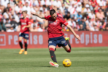 Moi Gómez ha anotado a la media hora un bonito gol que luego no ha servido de mucho