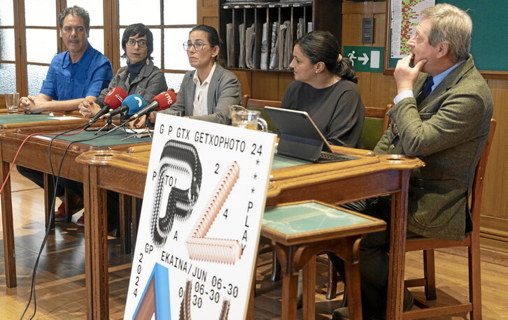 Presentación de la nueva edición de Getxophoto, ayer en Algorta.