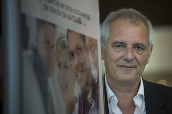 Laurent Cantet en 2018, en Donostia.
