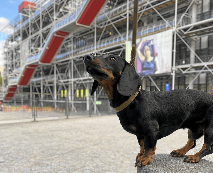 Pompidou Zentroaren (Paris) inguruko arkitektura arakatzen ibili ginenekoa.