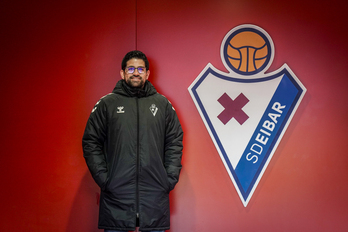 Jordi Torres, en las oficinas de Ipurua.