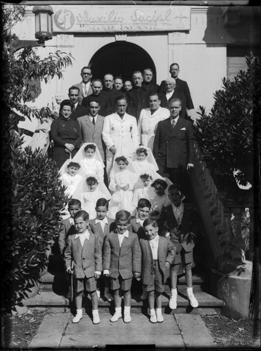 Abadiñoko gizarte laguntzako zentroko irudi zahar bat.