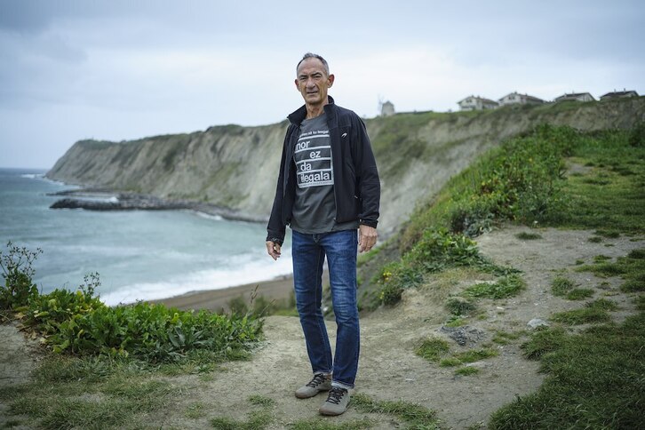 Endika Guarrotxena, Getxoko Arrigunaga hondartzaren parean.