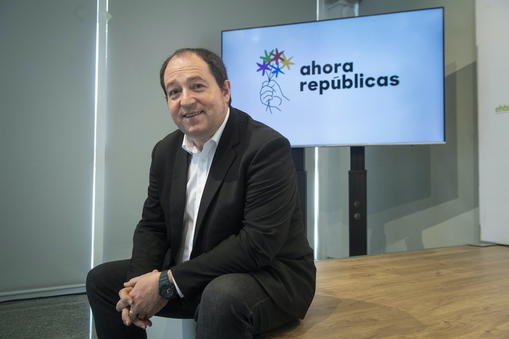 Pernando Barrena repite como candidato de EH Bildu en Ahora Repúblicas.