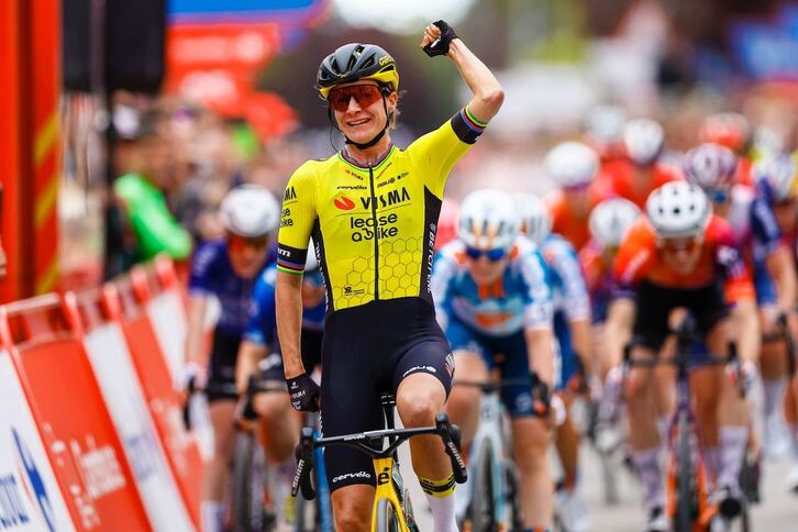 Marianne Vos, vencedora en la tercera etapa.