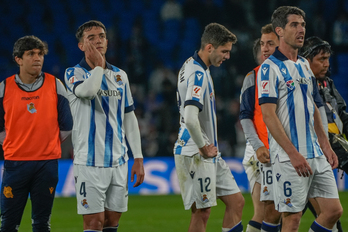 Martín Zubimendi, al término del partido del viernes contra el Real Madrid.