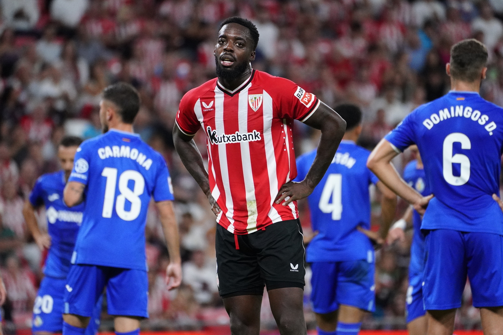 Iñaki Williams en el partido de la primera vuelta contra el Getafe en San Mamés. (@AthleticClub) Iñaki Williams en el partido de la primera vuelta contra el Getafe en San Mamés. (@AthleticClub)