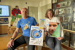 Presentación de la XV Hiru Mendi Zerrak, que se celebra el próximo 11 de mayo con un fin solidario.