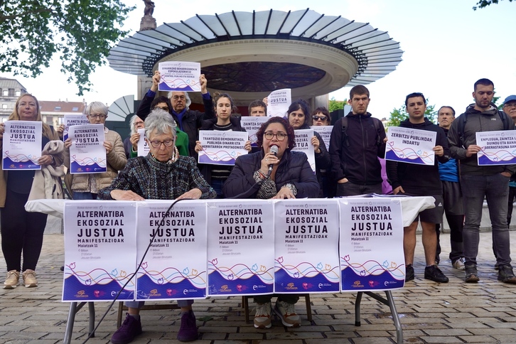 Maiatzaren 11ko mobilizazioak aurkeztu dituzte Bilbon.