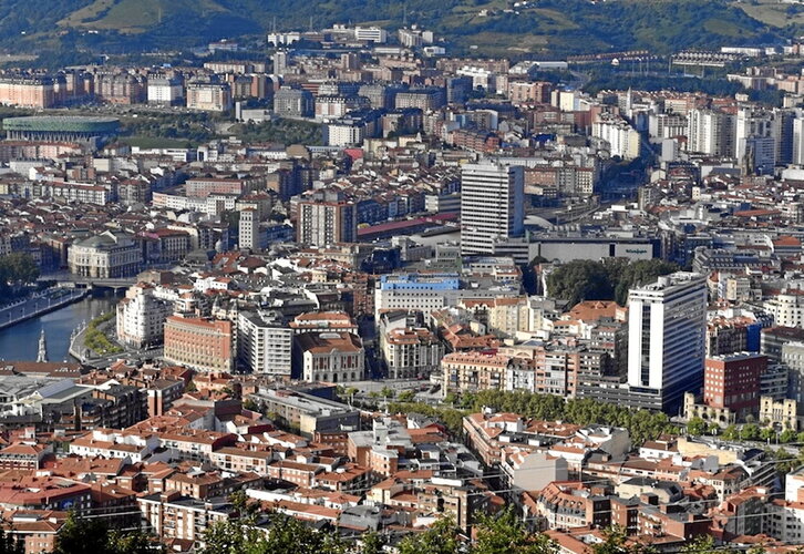 Vista aérea de Bilbo.