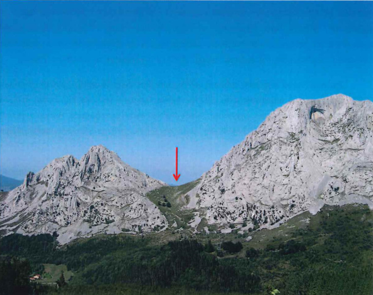 Artolako lepoaren kokapena, irudian.