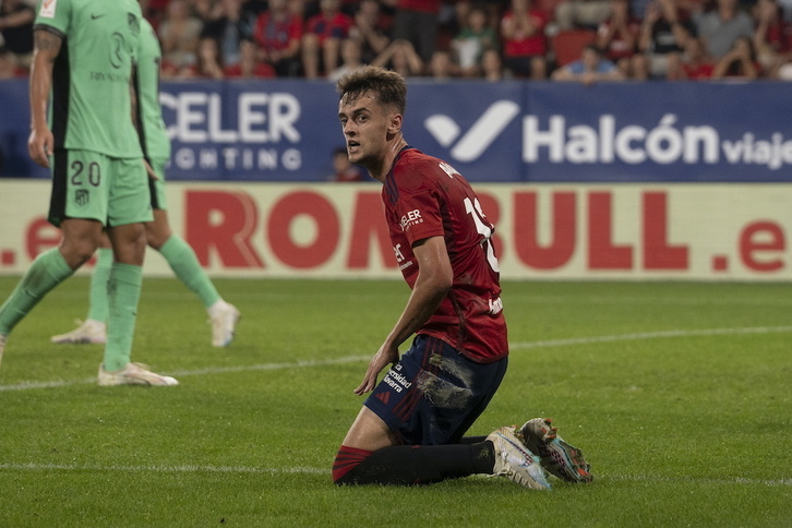 Aimar Oroz se ha perdido los últimos partidos de Osasuna por lesión.