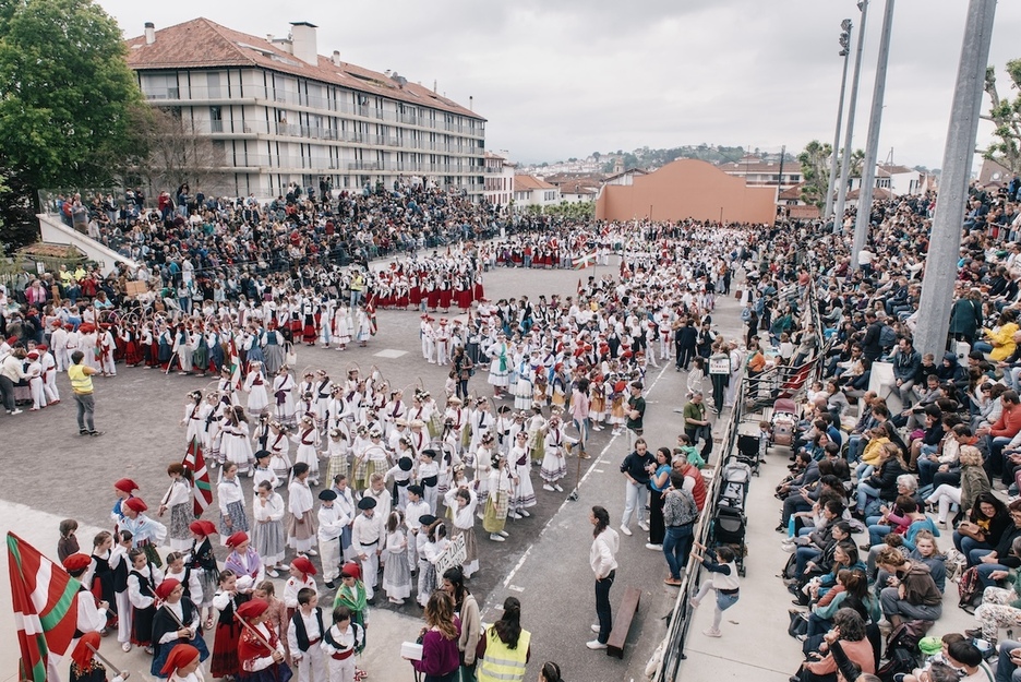 Le fronton municipal de Saint-Jean-de-Luz était le centre névralgique du festival.