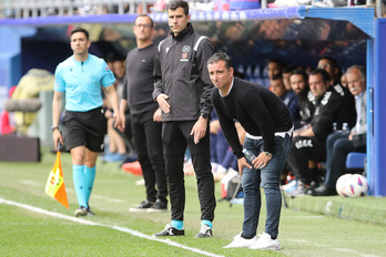 Jandro Castro, el pasado fin de semana en el derbi de Ipurua.