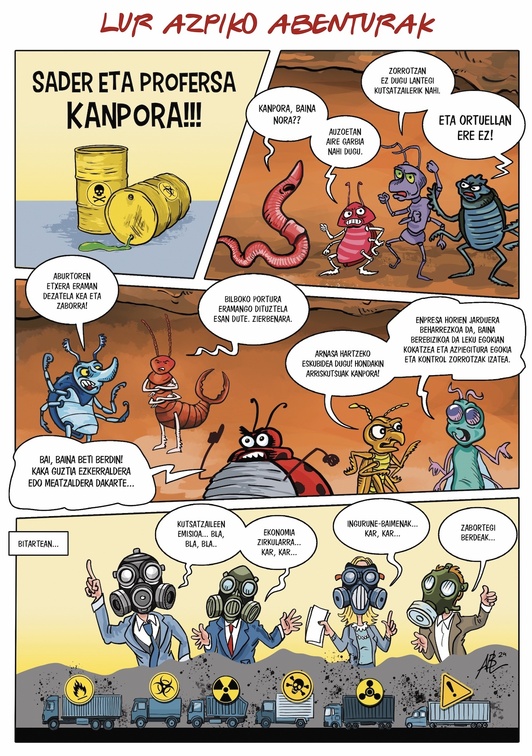 Lur azpiko abenturak.