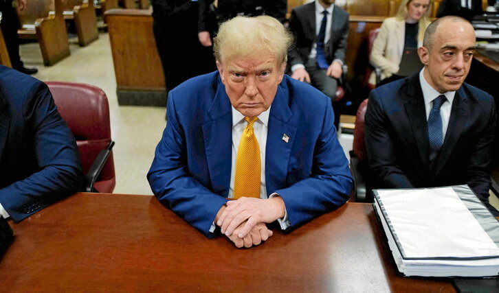 Sobre estas líneas, Joe Biden habla en la Conferencia Legislativa 2024 de los Sindicatos de la Construcción, en Washington el 24 de abril.