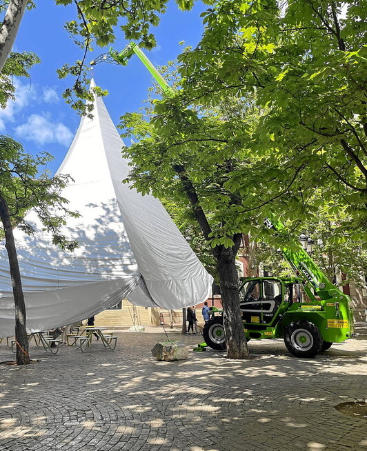 «Bozgorailua» deitzen dioten instalazioa.  