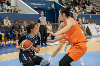 Lara González, en los recientes play-offs ante Valencia Basket.