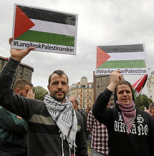 Imagen de una concentración en Bilbo.