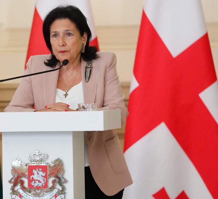 Salome Zurabishvili, en un reciente acto oficial.