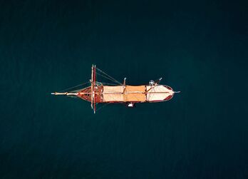 Oosterschelde, en medio del mar.