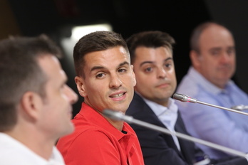 Iñigo Ruiz de Galarreta, en un partido de San Mamés.