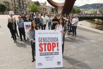 Agerraldia egin dute Bilbon, mobilizazioak deitzeko.