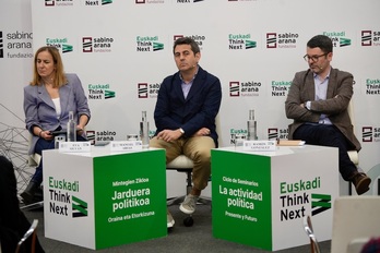 Silván, Arias Maldonado y González Férriz, este miércoles.