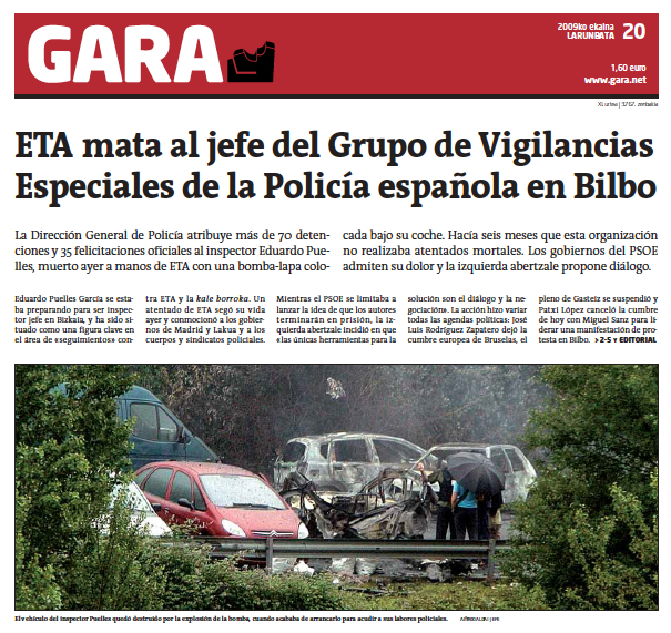 2009ko ekainaren 20ko GARAren azala.