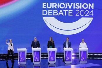 Ursula Von der Leyen, en el debate de los candidatos a presidir la Comisión Europea. 