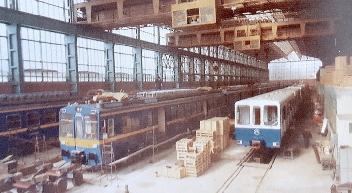 La planta de CAF en Beasain, donde los trabajadores recibían el salario en mano en aquella época.