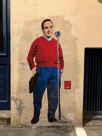 Jagoba Arrasate bertsolari, en la obra de LKN.