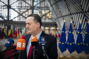 Israel Katz, durante una visita a Bruselas en enero.