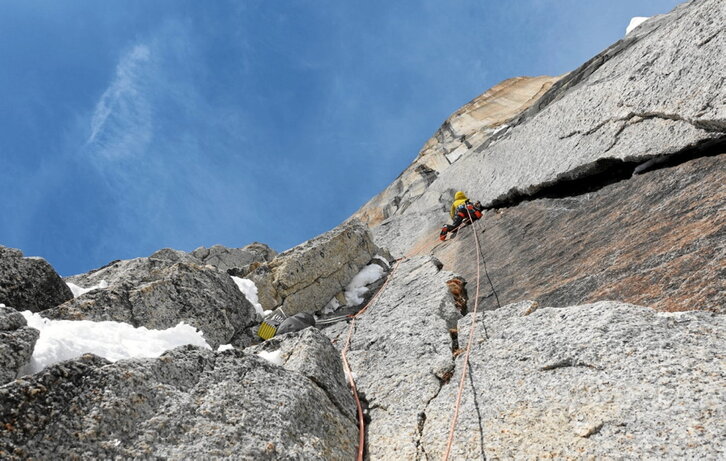 Gasper Pintar eta Tom Livingstonek abentura ederra bizi izan dute Dickey mendian.