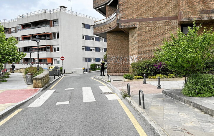 Lugar de Algorta en el que se produjo el acuchillamiento.