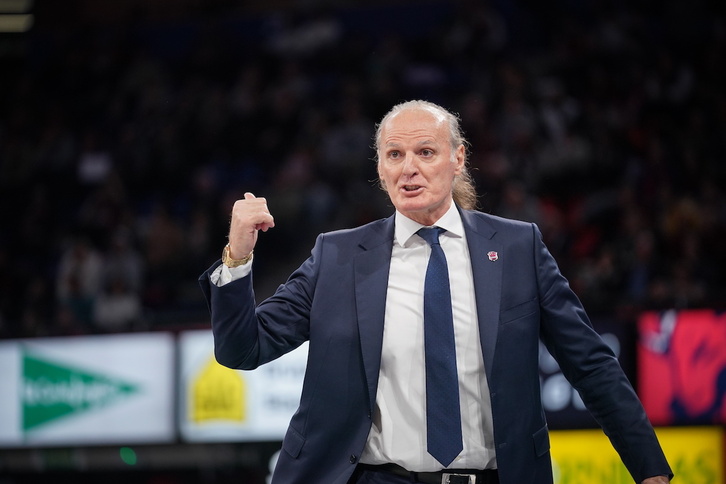 Dusko Ivanovic, en uno de sus últimos encuentros como entrenador de Baskonia.