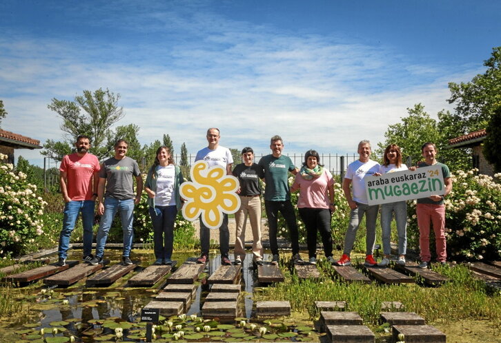 Aurtengo Araba Euskaraz jaiaren aurkezpena, atzo.