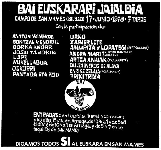 EGIN egunkarian argitaratutako publizitatea EGIN egunkarian argitaratutako publizitatea